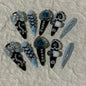 BLUE VENOM – SET OF TEN HANDMADE PRESS-ON NAILS